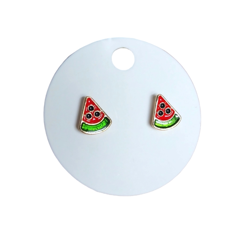 3/$12 🍉 Watermelon stud earrings